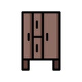 icon lamp wardrobe line style pixel perfect.