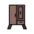 icon lamp wardrobe line style pixel perfect.