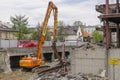 Building demolition Royalty Free Stock Photo