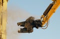 Building demolition shear Royalty Free Stock Photo