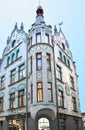 Art nouveau building designed by jacques Rosenbaum in Tallinn Royalty Free Stock Photo