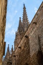 Building detail in the Gothic Quarter, Barcelona