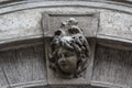 Building detail in the historic centre of Zagreb Royalty Free Stock Photo