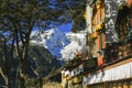 Building Exterior Wall Namche Bazaar Village Nepal Himalaya Mountains Royalty Free Stock Photo