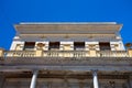 Building in disrepair with typical Caribbean architecture Royalty Free Stock Photo