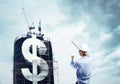Building dollar Royalty Free Stock Photo