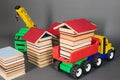 Building of education from books Royalty Free Stock Photo
