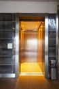 Building Elevator with open door in apartment complex luxury