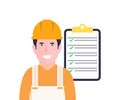 Building engineer, architect people or construction worker working logo design. Building construction engineering project.