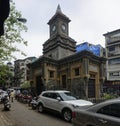 Building erected to the memory of Bomonjee Hormarjee Wadia and clock tower