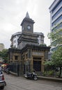 Building erected to the memory of Bomonjee Hormarjee Wadia and clock tower