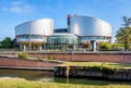 Building of the European Court of Human Rights (ECHR) in Strasbourg, France Royalty Free Stock Photo