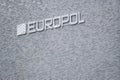 building European Union Agency for Law Enforcement Cooperation with Europol text on facade, EU institutions, counterterrorism