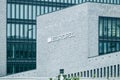 building European Union Agency for Law Enforcement Cooperation with Europol text on facade, EU institutions, counterterrorism