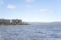 Building exterior at Tacoma waterfront in Washington Royalty Free Stock Photo