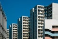 Building facade, high rise residential real estate, HongKong