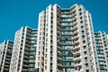 Building facade, high rise residential real estate, HongKong