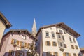 Building facade in medieval town of Kitzbuhel, Austria Royalty Free Stock Photo