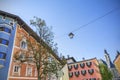 Building facade in medieval town of Kitzbuhel, Austria Royalty Free Stock Photo