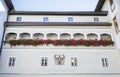 Building facade in medieval town of Kitzbuhel, Austria Royalty Free Stock Photo