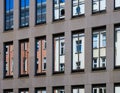 building facade reflection in office building - real estate concept