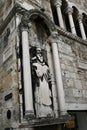 Building facade in Split with a sculpture of Saint Anthony Royalty Free Stock Photo