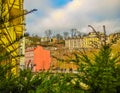 Building facades in Karlovy Vary, Czech Republic Royalty Free Stock Photo