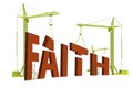 Building faith confidence and belief truth Royalty Free Stock Photo