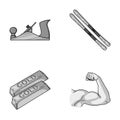 Building, finance and other monochrome icon in cartoon style. travel, fitness icons in set collection.