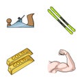 Building, finance and other web icon in cartoon style. travel, fitness icons in set collection.