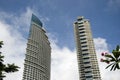 Building in financial district in Panama City. Royalty Free Stock Photo