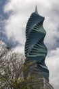 Building in financial district in Panama City. Royalty Free Stock Photo