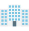 Building, flats, Isolated Vector icon that can be easily modified or edit