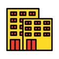 Building, flats Isolated Vector Icon that can be easily modified or edited