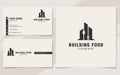 Building and food logo template suitable for restaurant companies