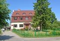 Building of the former Catholic chapel. Polessk, Kaliningrad region Royalty Free Stock Photo