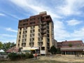 The building of the former Dunav Hotel or ex Hotel Dunav, Vukovar - Slavonia, Croatia / Zgrada nekadaÃÂ¡njeg hotela Dunav Royalty Free Stock Photo