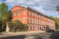 Building of former officer outbuilding. Kronstadt, Russia