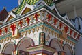 Building fragment. The Izmaylovsky Kremlin built in 1997 historical and architectural and a cultural entertainment complex. Royalty Free Stock Photo