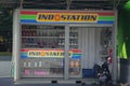 The building of gasoline Indo Mobile gas station Royalty Free Stock Photo