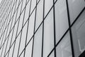 Building glass windows black and white Royalty Free Stock Photo