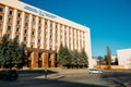 Building of Gomel State Medical University in sunny day in Gomel, Belarus