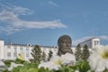 Building of Government of Republic of Buryatia, Ulan-Ude, Russia. Lenin monument, 1971.