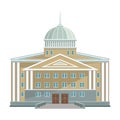 Building of government vector icon.Cartoon vector icon isolated on white background building of government .