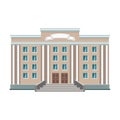 Building of government vector icon.Cartoon vector icon isolated on white background building of government .