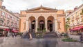 Building of Gradska Trznica Markale timelapse hyperlapse, the City Market place of Healthy Food