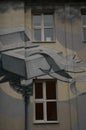 building graffiti decoration art art space factory flakon Moscow