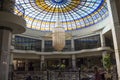 Building Grand Oasis Resort. Huge chandelier in the hall Royalty Free Stock Photo