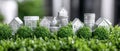 Building a Green Future Silver Coins Symbolizing Investment in Sustainable Townhouse Communities Amidst Abundant