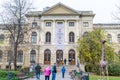 Building of Grigore Antipa National Museum of Natural History in bucharest romania Royalty Free Stock Photo